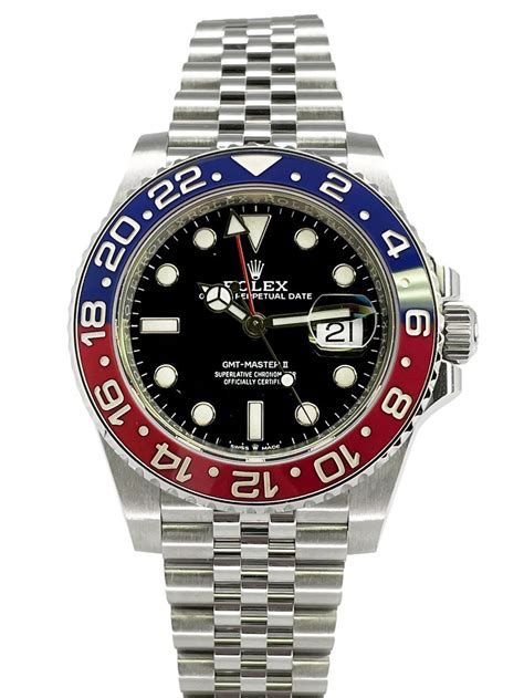 rolex gmt ii pepsi stainless|rolex gmt master pepsi bezel.